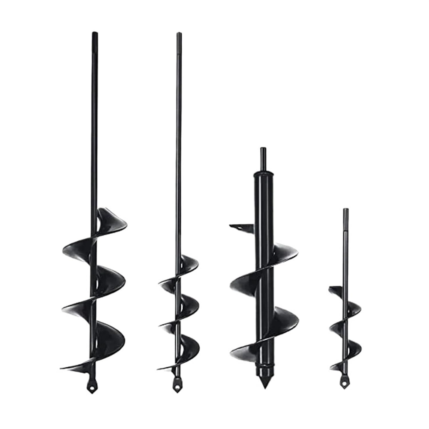Garden Auger Drill Spiral Drill Drill Head for Digging Hole for Garden Planting Farm Agricultural Spiral Drill Bit Loose Soil Alloy Ground Drill Short Rod Plant(4x22cm)