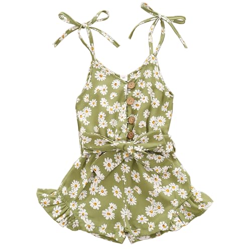Image of Tikoubabe Toddler Girl Clothes Baby Summer Cute Halter Romper 6 Months to 5 Years Old