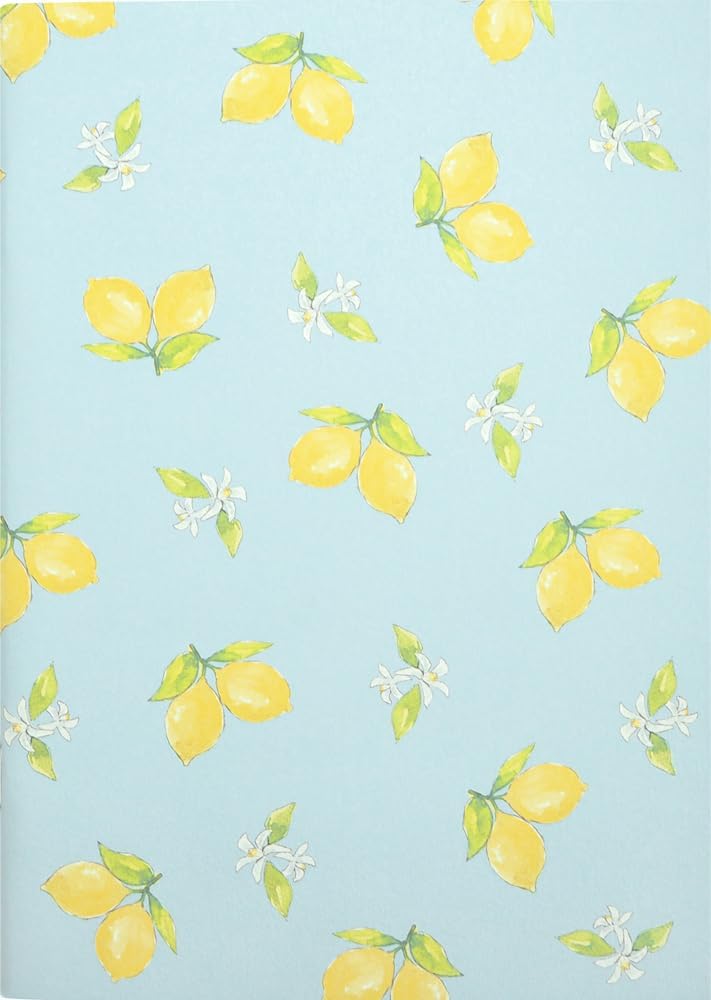 ELCOME NBA 039 Notebook, A5, Ruled, Double Face Notebook, Lemon