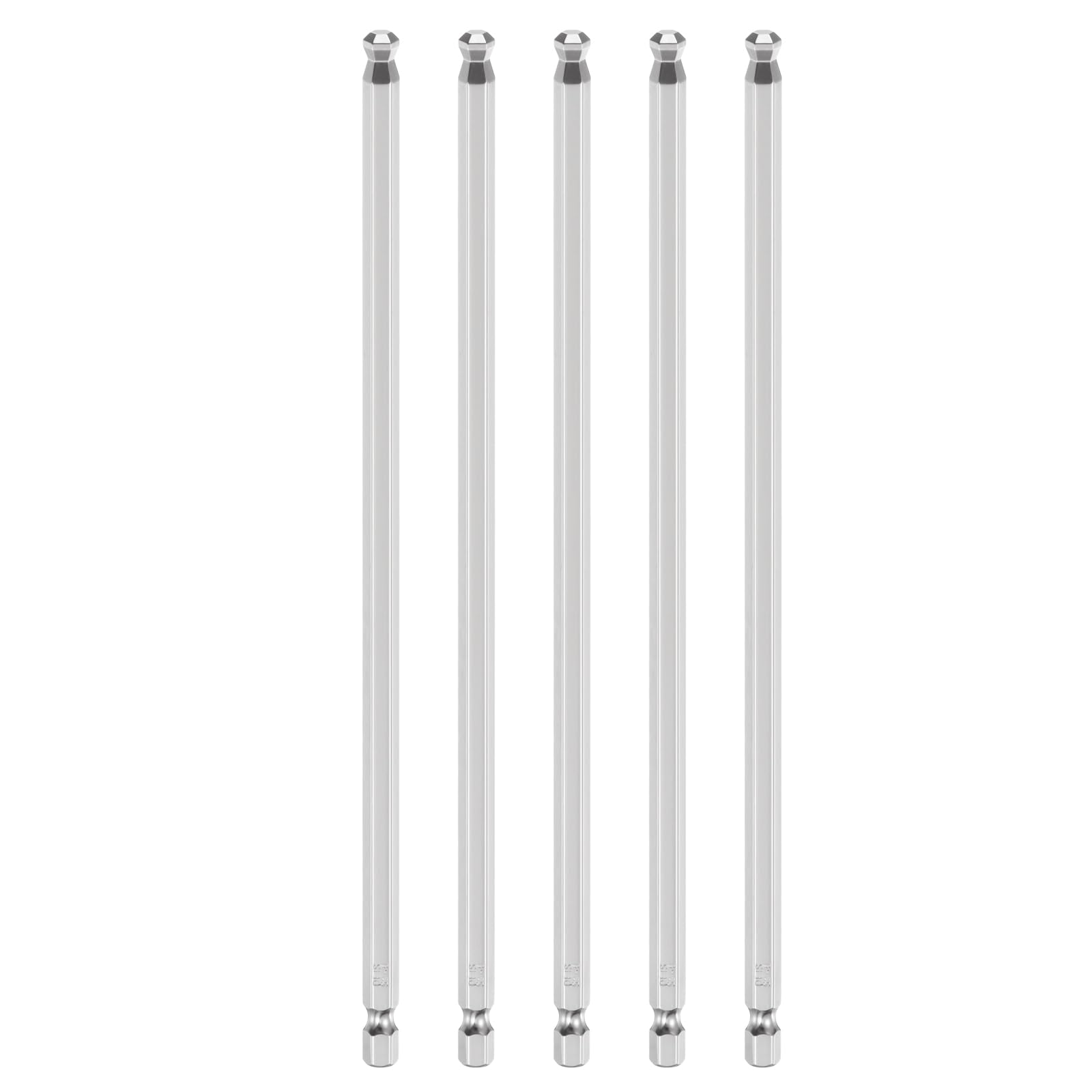 Embout de tournevis hexagonal H6 magnétique en acier S2 pour clé à douille et perceuse