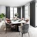 Deconovo Cortinas Opacas para Dormitorio Moderno con Aislamiento Térmico de Salón 2 Piezas 140 x 180 cm Gris Claro