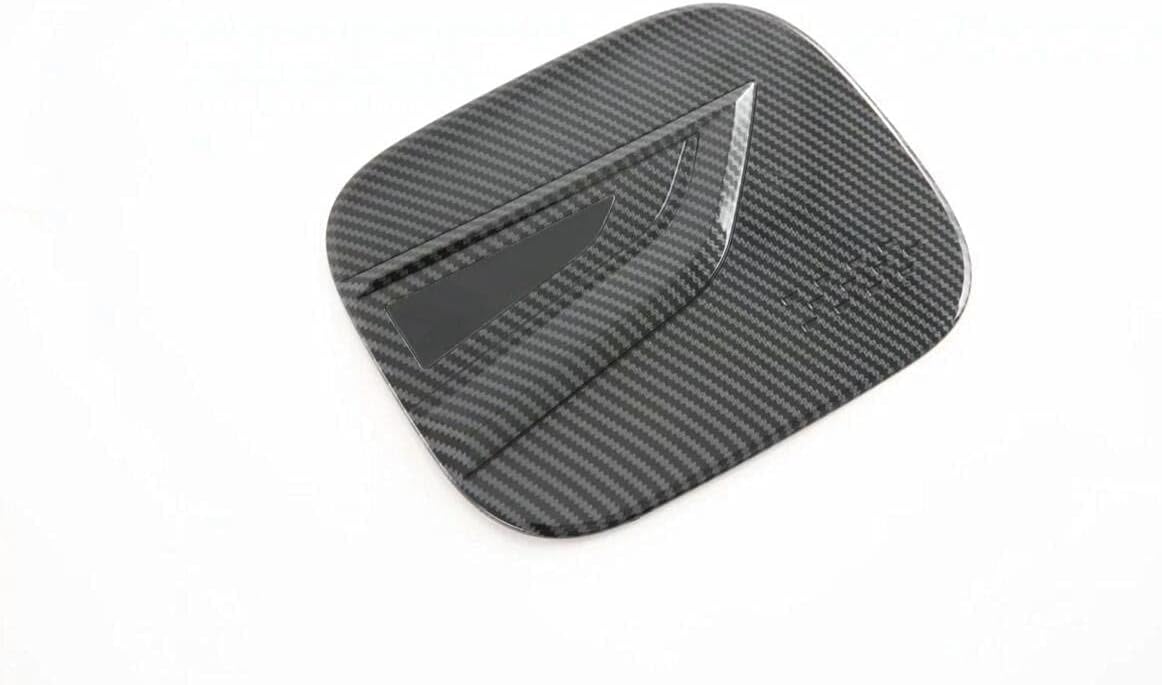 Carbon Fiber ABS Car Fuel Gas Tank Cap Cover Gas Door Cover Trim Emblems Compatible for Toyota Highlander 2020-2021-2022-2023