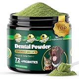 Probiotic Dog Dental Powder - Plaque Off Powder - Dog Teeth Natural Cleaning Powder - Dogs Breath Freshener - Enzymes & Probiotic with Tartar and Plaque Off - Pets Tooth Cleaning- 150g/5.3 oz