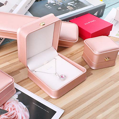 iSuperb PU Leather Jewelry Gift Boxes with Crown Detail #TOP30
