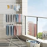 Accesorios de secado esenciales y útiles: Adecuado para colgar secando los calcetines, sujetadores, pañales de tela, toalla, ropa interior, cordones de zapatos, bufanda, bragas, guantes, pañuelos, ropa de bebé u otra ropa de tamaño pequeño; Y más higiénico del secado separado, como calcetines y ropa interior, mujeres y hombres, ancianos y niños.