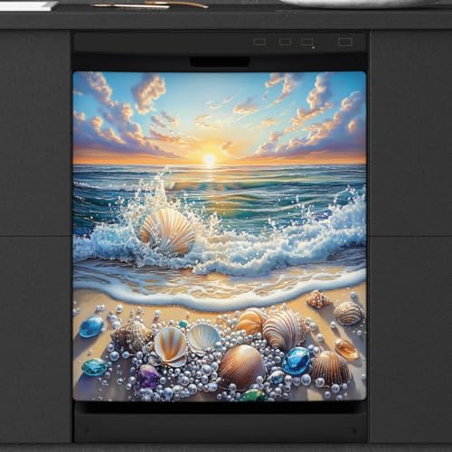 Cubierta magnética Mexpekil para lavavajillas panel de conchas 53x66 cm