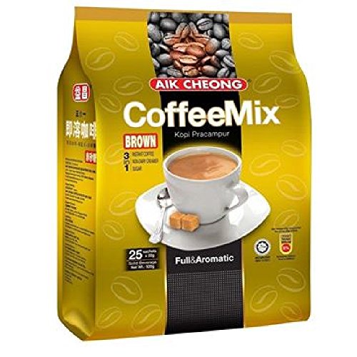 Aik Cheong 3 In 1 Coffee Mix 500g (Brown, 1 Count)