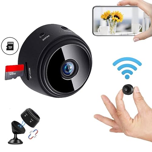 Mini Câmera Segurança Espiã Monitoramento A9 Wifi Full HD Visão Noturna Com Gravador De Voz