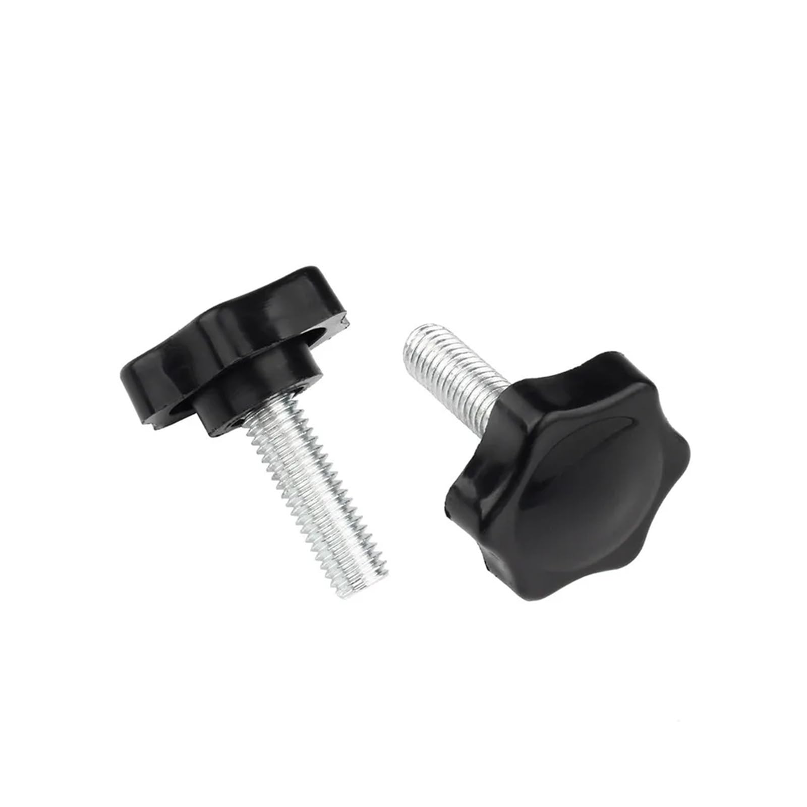 Perno de mango sujeción hilo en forma estrella, perilla mano, tornillo apriete, equipo industrial, acero plástico, M5, M6, 5/10 Uds