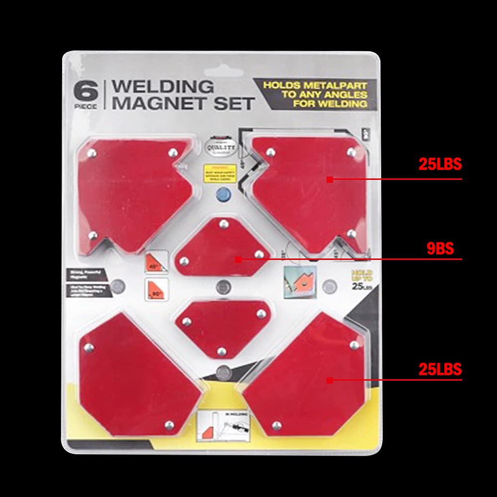 Herramientas y accesorios de soldadura Soporte de soldadura magnética de 4 unids, soldadura multi-ángulo Flecha Folleto de soldadura de imán fuerte, posicionador Herramienta de localización auxiliar,