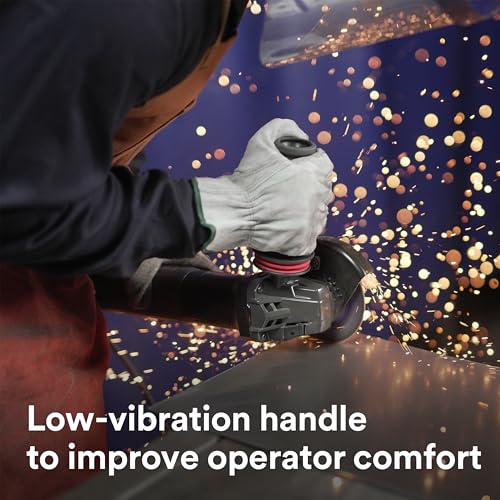 Image of 3M Electric Angle Grinder, 11131, VS, 6 in Paddle Switch, 120V