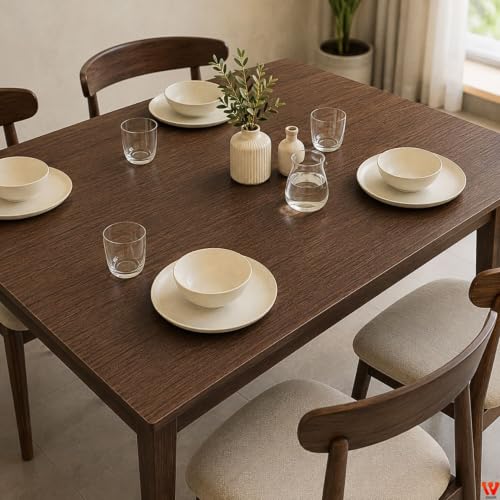 Image of WISDOM Wood Grain Wallpaper Peel and Stick Self-Adhesive Removable Waterproof Textured Thick Vinyl Contact Paper for Cabinet, Wall, Furniture, Countertop 12x78 in, Coffee Wood