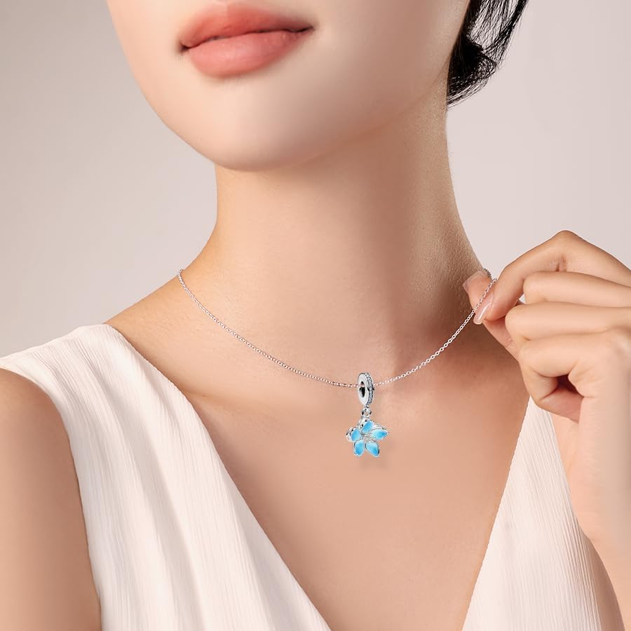 PARCOM Charms 925 Sterling Silver for Bracelets and Necklace Pendant Bead Charm Mother's Day Jewelry for Women Gold - Image 7