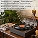 Auspicium Turntables Belt-Drive Record Player with Turntable Built-in Speakers for Vinyl Records,Vintage Record Player Support 33&45 RPM with Advanced Magnetic Cartridge for Christmas or Birthday Gift
