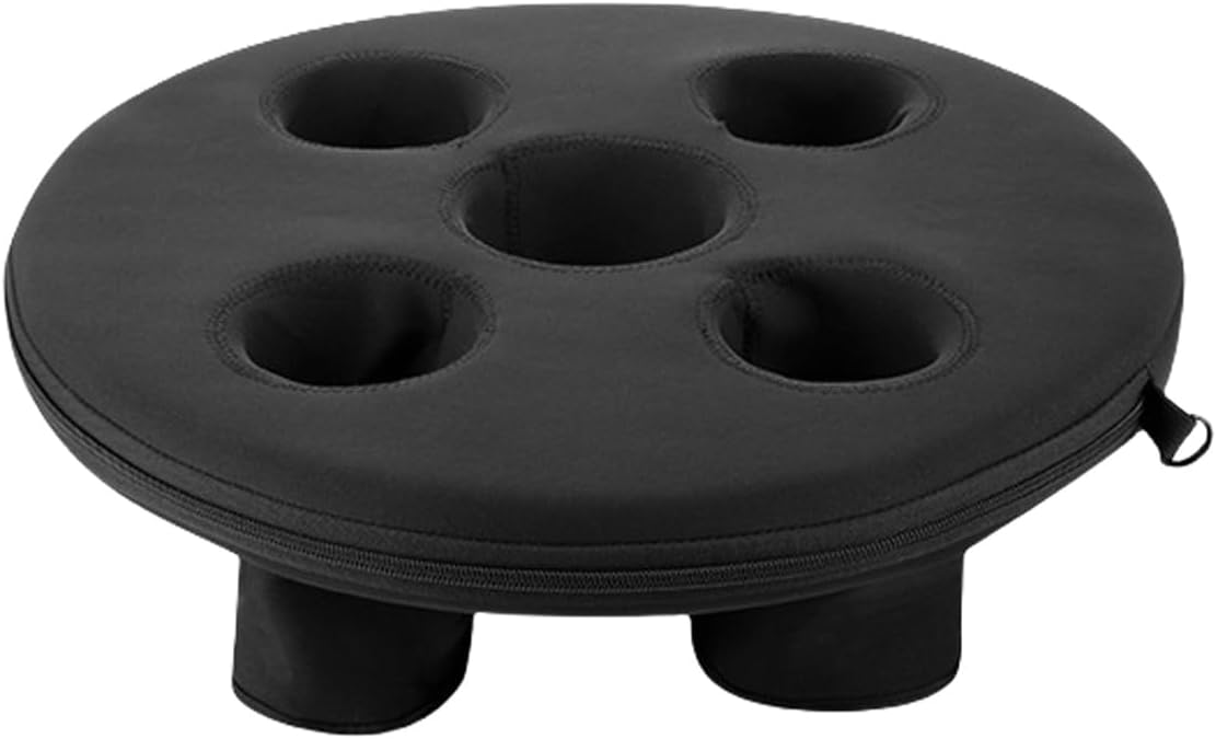 Camping Gear, Floating Drink Holder Tub Drink Holder with 5 Holes Pool Drink Holder Floating Water Activity Accessory
