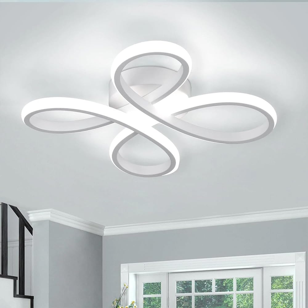 Blendra LED Ceiling Light, 44W 4950LM Modern Living Room Lights Ceiling,6500K White Aluminum Close to Ceiling Lights for Bedroom, Kitchen, Hallway, Living Room for Bedroom, Kitchen, Hallway