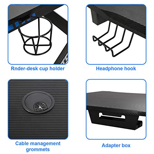 Yigobuy Computer Desk Workstation Gaming Pc Desk Home Office Student Table With Cup & Headphone Holder, Writing Table #TOP5