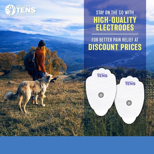 Image of Discount TENS 3.5mm Snap Electrode Pads, 3 x 1.7 Inch, 20 Pack | 3.5mm snap compatibility, long-lasting latex-free hydrogel, flexible and comfortable, even current flow, strong skin adhesion