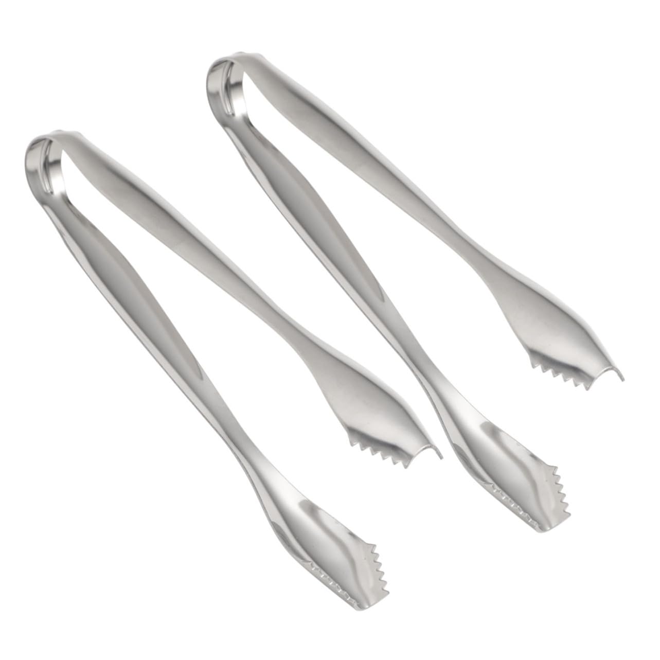 PRETYZOOM 6pezzi Pinze Per Ghiaccio Acciaio Inossidabile Utensili Da Cucina Per Servire Zollette Di Zucchero Cubetti Di Ghiaccio e Snack Feste Matrimonio o Buffet