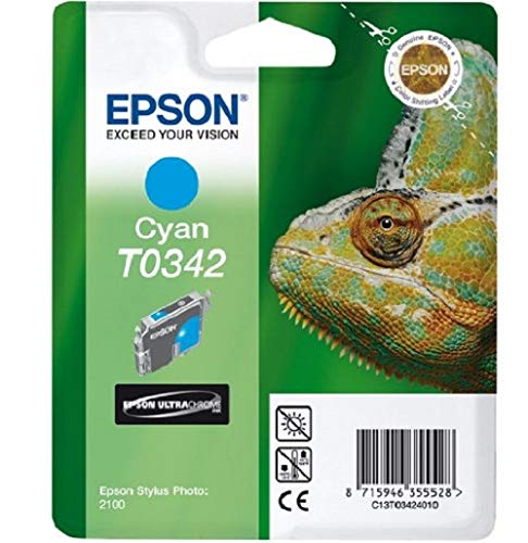 Preisvergleich Produktbild Epson T0342 Tintenpatrone Chamäleon, Singlepack, cyan