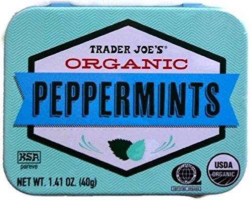 Trader Joe's Organic Pastilles Mints 40g (Peppermints, 6 Pack)