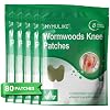 MYMULIKE Knee Patches, 80 Count Warming Herbal Knee Patch, Wormwood Extract Sticker Long Lasting Reduction of Joint Uncomfortable