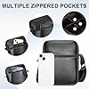 Leathario Shoulder Bag, Genuine Leather Cross Body Bag Men, Small Messenger Bag, Side Sling Bags for Work, Travel, Daily Use #4