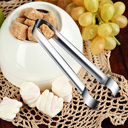 Gejoy GEJOY-TONGS-01 12 Pieces Sugar Tongs Ice Tongs Stainless Steel Mini Serving Tongs Appetizers Tongs Small Kitchen Tongs thumb #3