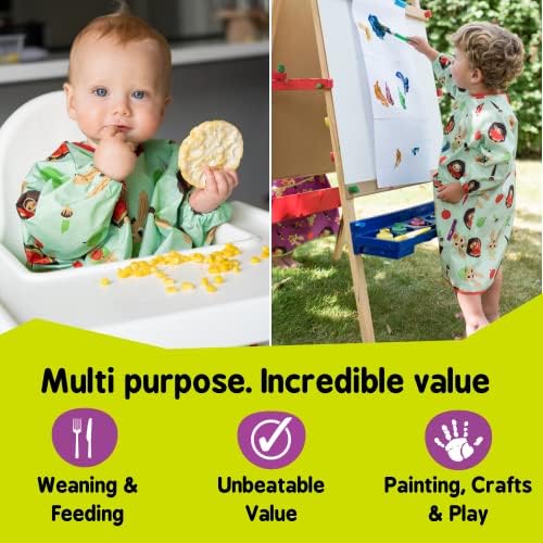 Tidy Tot Long Length Coverall Apron Bib