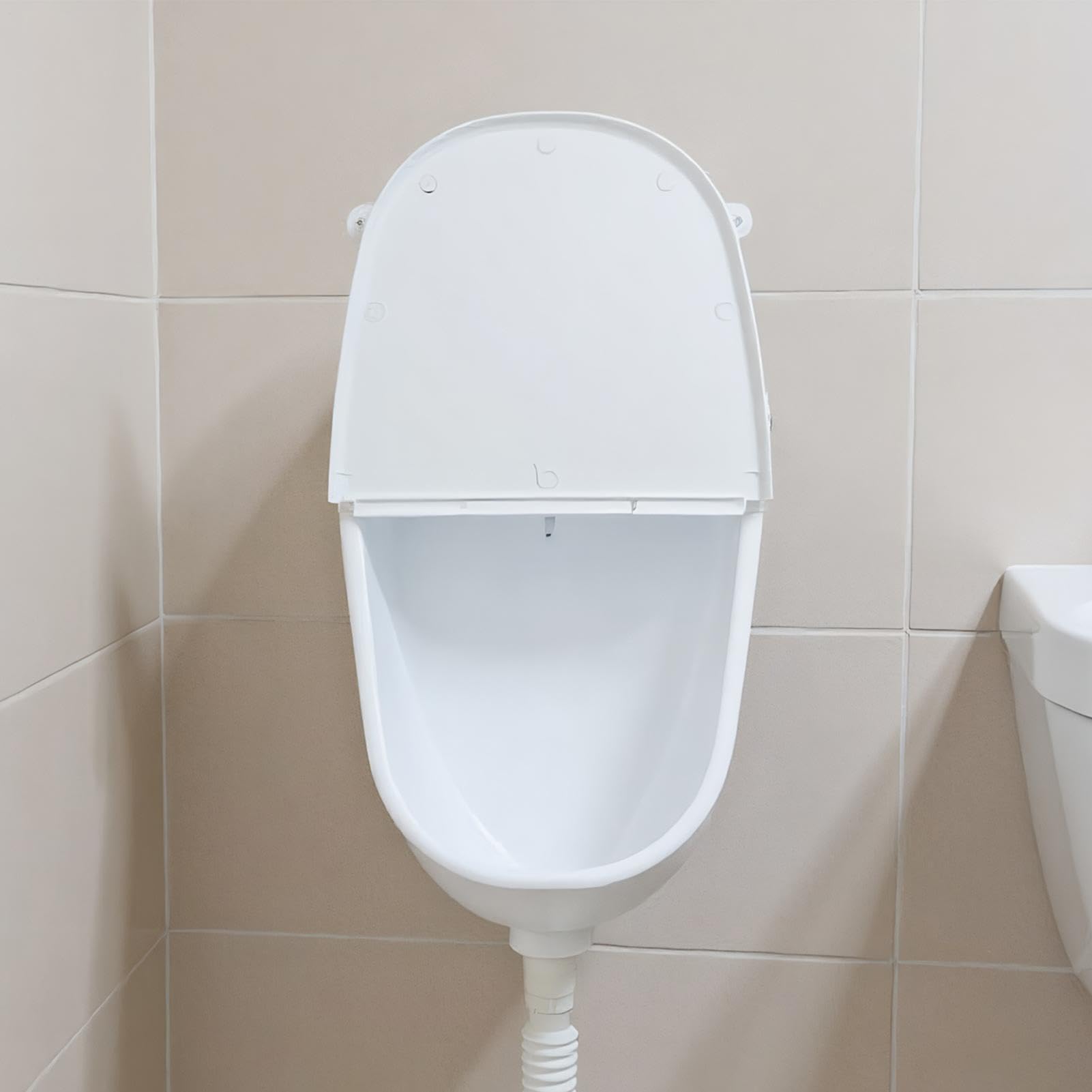 Wand-Urinal mit Überlaufschutzdeckel für Garten und Camping
