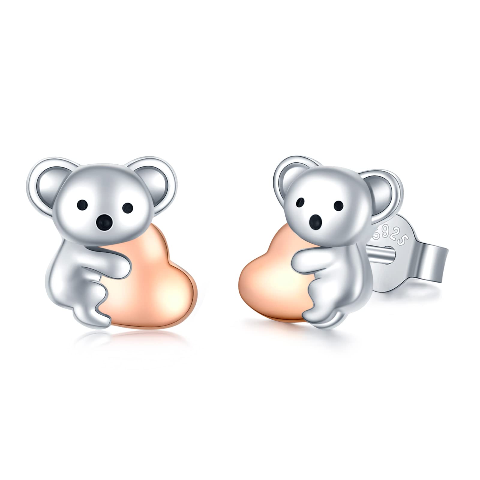 Boucles d'oreilles koala argent, un symbole de douceur à offrir - 8
