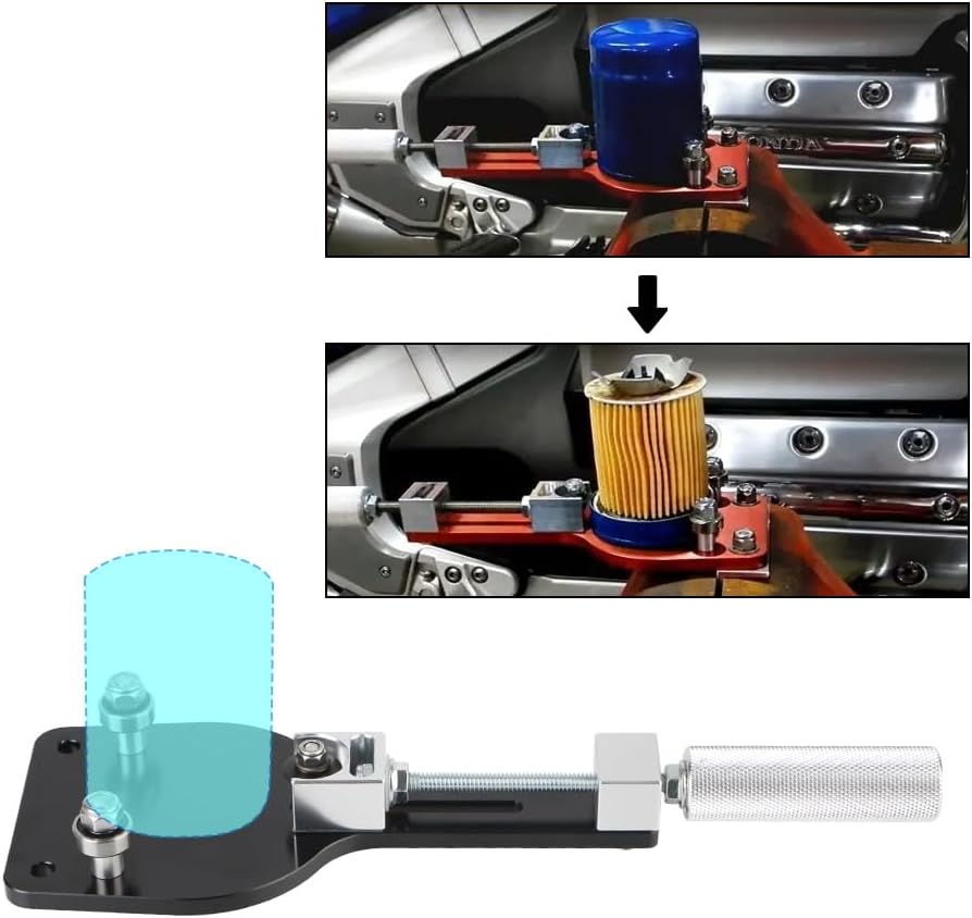 Black 1PC Adjustable Auto Cutting Car Accessories Fit Oil Filter Cutter Tool For Rge 2-3/8" - 5" Aluminum Replace 77750