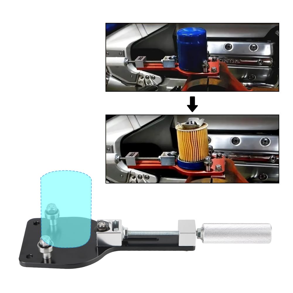 Black 1PC Adjustable Auto Cutting Car Accessories Fit Oil Filter Cutter Tool For Rge 2-3/8" - 5" Aluminum Replace 77750