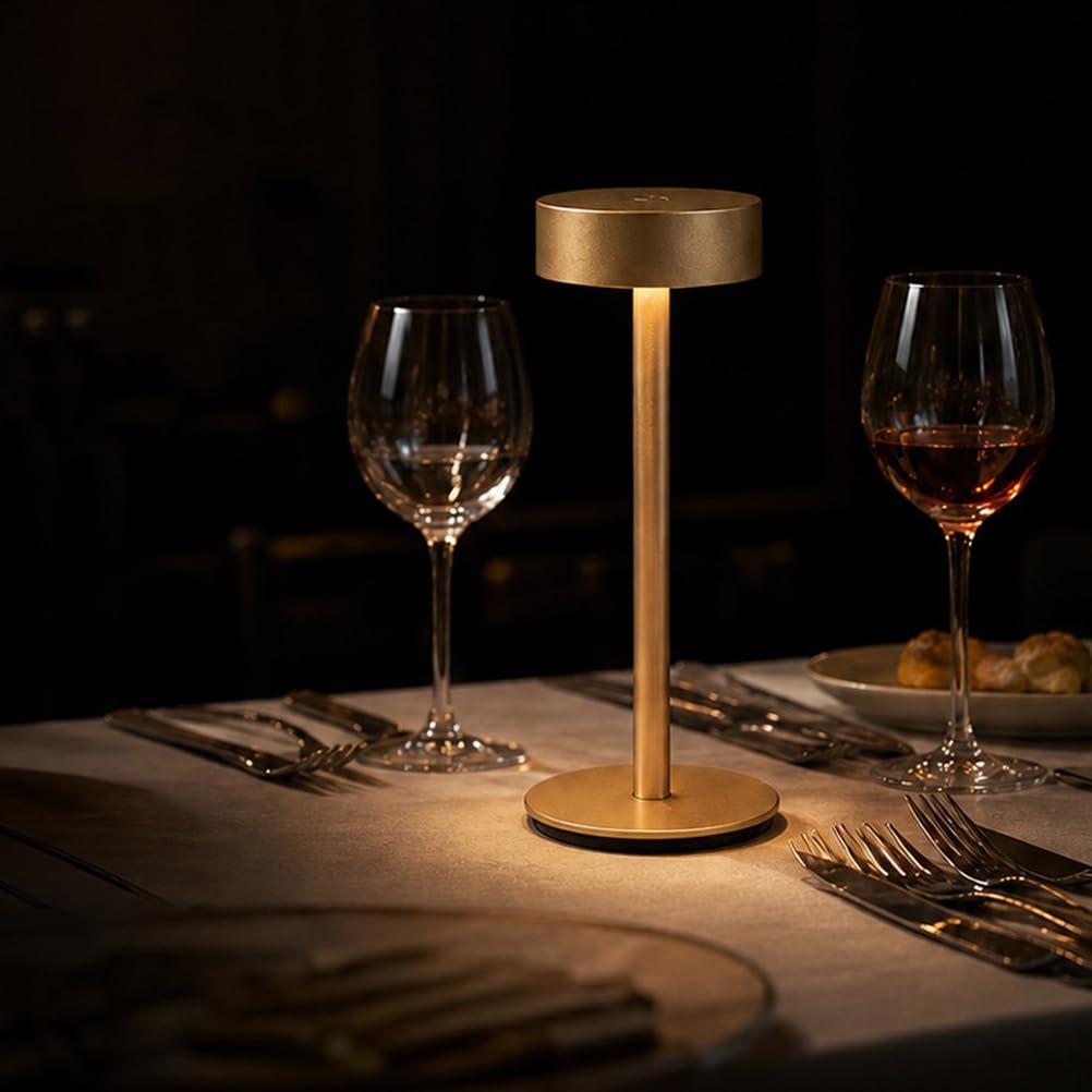 AoLa LED Tischlampe Kabellos Touch Dimmbar Tischleuchte Akku USB Aufladbar 1200mAh Batterie Lampe Nachttischlampe Ohne Kabel mit Touch Schalter Tischlampe 3000K-6000K für Schlafzimmer Wohnzimmer,A
