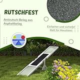PawHut Hundewippe, Hunde Agility Wippe aus Holz, rutschfest Hunde Agilitäts Rampe für Hunde unter 30 kg, wetterfest Hundetraining Outdoor Hundesport für Balance, 180 x 30 x 30 cm Weiß