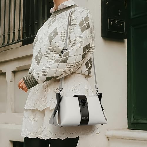 Image of EXOTIC Premium Stylish Dual Tone Elegant Buckle Hand & Sling Bag - Cruise Couture Collection