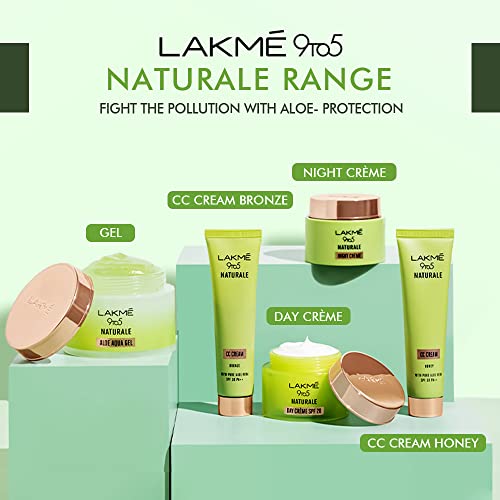 LAKMÉ 9 To 5 Naturale Aloe Aqua Hydrating Face Gel 50 G, With 100% Natural Aloe Vera, Lightweight Cooling Moisturizer - Moisturizes & Brightens Skin - Image 5