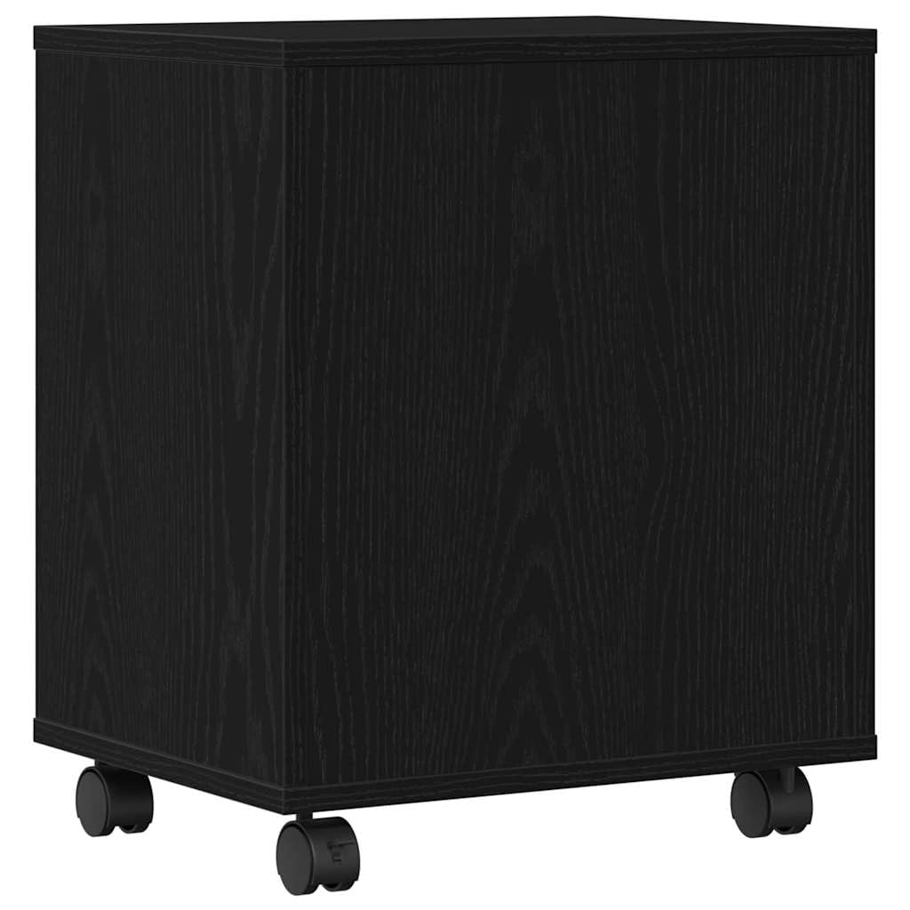 Supporto per stampante, carrello da ufficio, in legno, nero