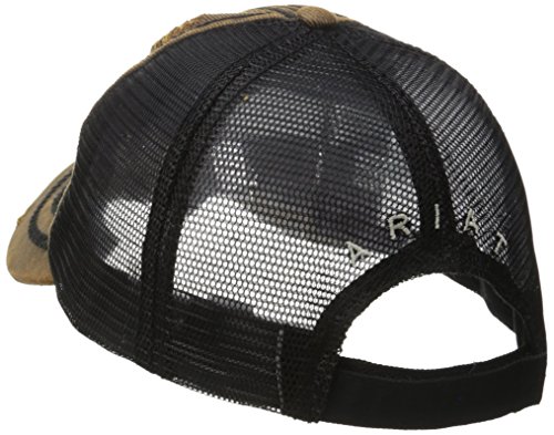 Ariat Men's One Size Distressed Oil Mesh, Brown/Black #TOP1