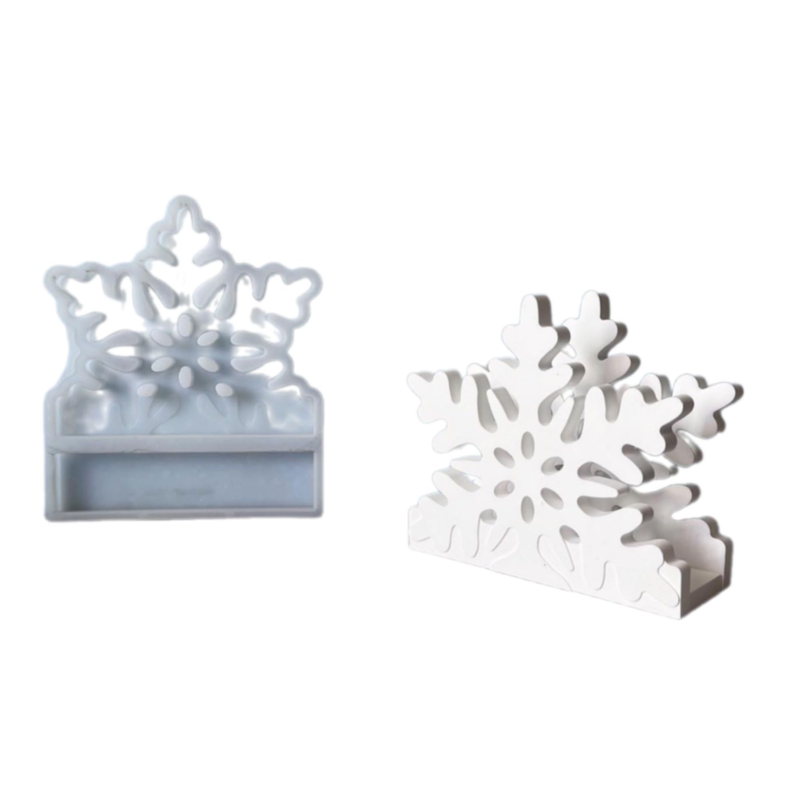 Jazuaiao Christmas Tree Snowflake Blessing Figure Silicone Mold for Resin Ornament Storage Box Making Festive Craft Project Christmas Tree Resin storage Blessing Figure Craft Christmas for Holiday