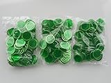 300 Green Metallic Rimmed Bingo Chips