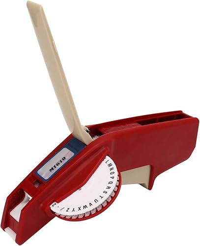 Miniatura 9 de Embossing Label Maker, Manual Label Printer, Label Maker, for DIY Labeling Projects One Hand Operation(Red)