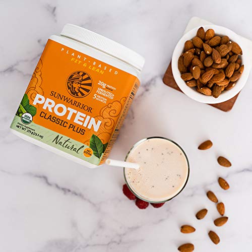 Sunwarrior Vegan Organic Protein Powder Plant-Based | 5 Superfood Quinoa Chia Seed Soy Free Dairy Free Gluten Free Synthetic Free Non-GMO | Unflavored 15 Servings | Classic Plus - Image 6