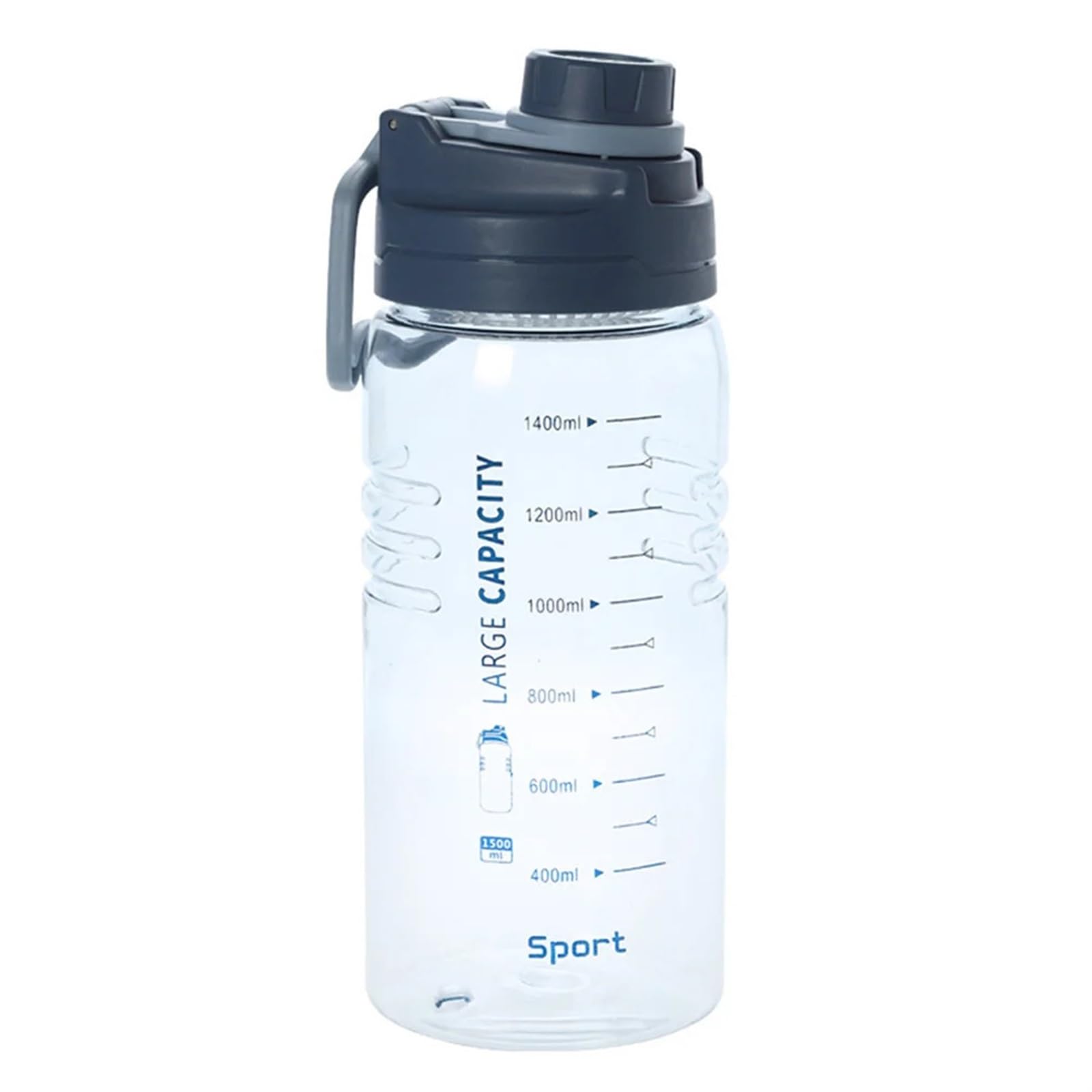 QuxetlRyz Sports Water Bottle 1500ML Sports Water Bottle Portable Travel Fitness Kettle(Blue)