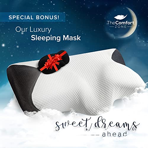 TheComfortZone Side Sleeper Pillow, Orthopedic Pillow, Neck Pillow for Neck pain, Memory Foam Pillow With Cooling Tencel… - Image 3