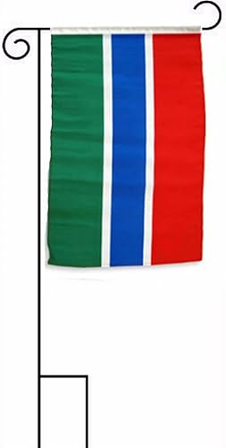 Deluxe 12x18 12"x18" Gambia Sleeved wGarden Stand Flag by Lumaglow