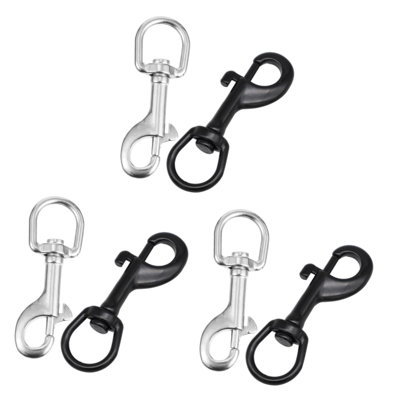 Gatuida 6stücke Edelstahl Drehbare Schnapphaken Für Hundeleinen Robuste Lanyard-clips Für Vielseitige Anwendungen Für Haustiere Und Outdoor-aktivitäten
