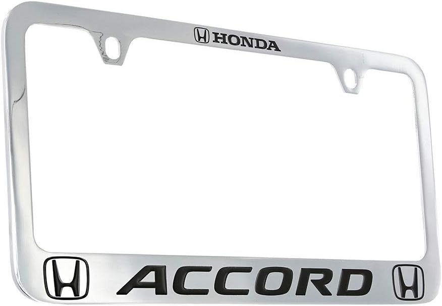 Honda Accord Wordmark Metal License Plate Frame Holder (4 Hole)