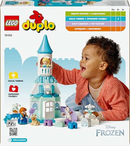 DUPLO ¦ Disney La Festa al Castello di Anna ed Elsa Frozen - Gioco Didattico da Costruire con 5 Personaggi tra cui Olaf e Baby Sven - Idea Regalo per Bambine e Bambini da 2 Anni in su - 10455 - Lego - Immagine 9
