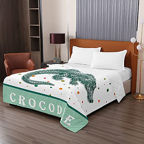 Couvre-lit doux lavable en machine pour lit double, dessus de lit réversible bleu - 3